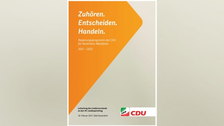 Zuhören. Entscheiden. Handeln. - Leitantrag zum 39. Landesparteitag