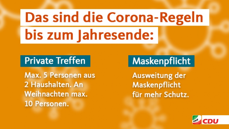 Corona-Maßnahmen bis zum Jahreswechseln II