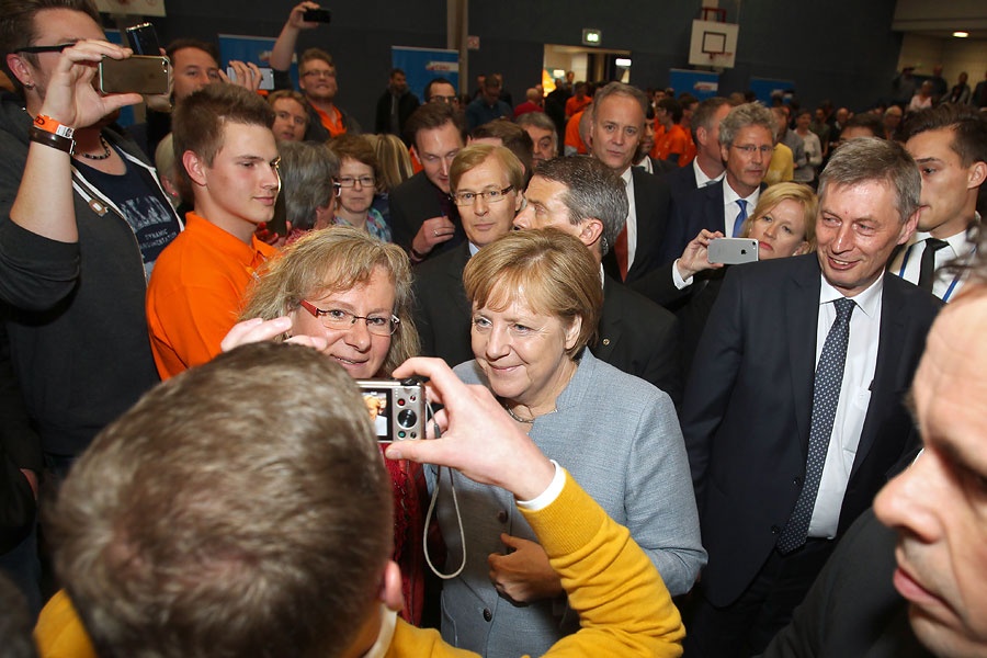 Angela Merkel und Armin Laschet in Bad Godesberg und Waldbröl