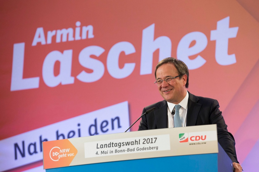 Angela Merkel und Armin Laschet in Bad Godesberg und Waldbröl