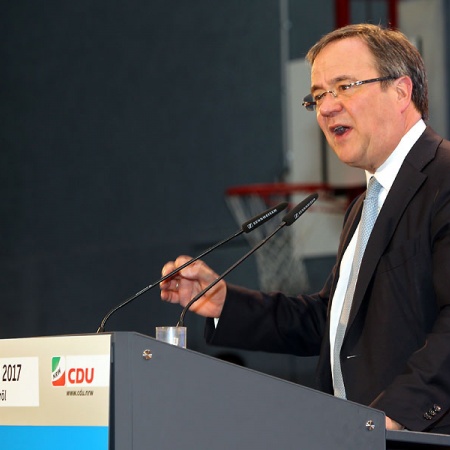 Angela Merkel und Armin Laschet in Bad Godesberg und Waldbröl