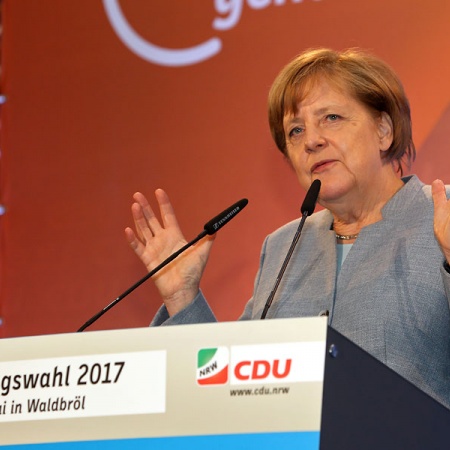 Angela Merkel und Armin Laschet in Bad Godesberg und Waldbröl