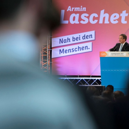 Angela Merkel und Armin Laschet in Bad Godesberg und Waldbröl