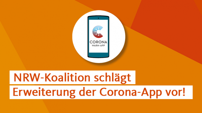NRW-Koalition schlägt Erweiterung der Corona-App vor!