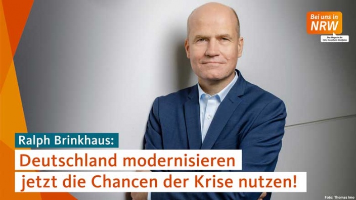 „Deutschland modernisieren – jetzt die Chancen der Krise nutzen“