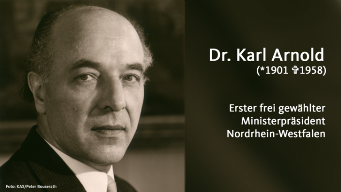 Die CDU Nordrhein-Westfalen gedenkt Karl Arnold