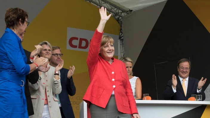 Angela Merkel begeistert in Münster und in Bergisch Gladbach