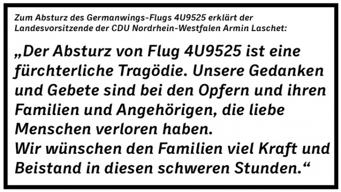 Laschet zum Flugzeugabsturz: „Fürchterliche Tragödie“