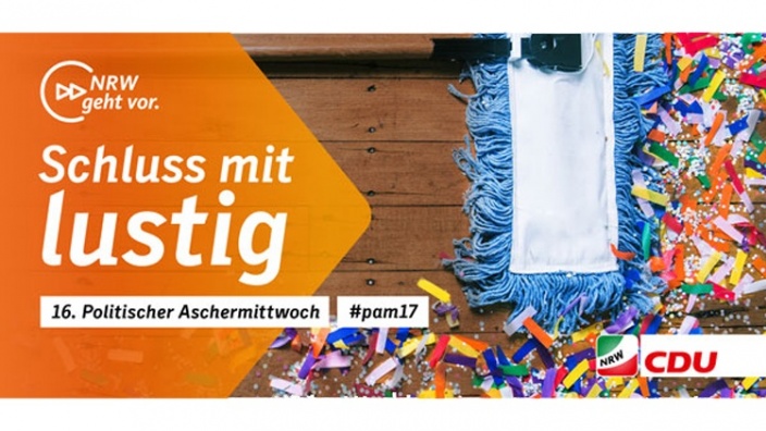 Herzliche Einladung zum 16. Politischen Aschermittwoch