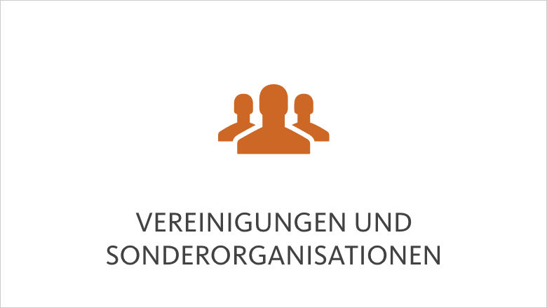 Vereinigungen und Sonderorganisationen