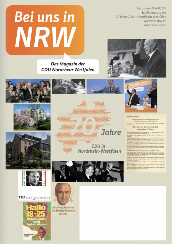 Ausgabe 03/15, Jubiläumsausgabe 70 Jahre 